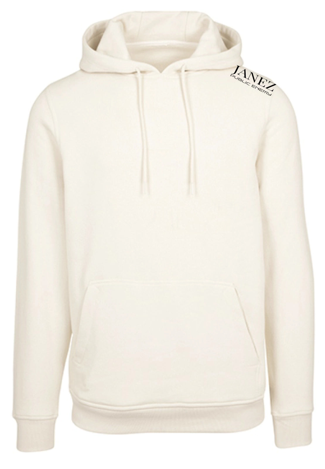 Heavy Hoodie "Public Enemy" mit Druck auf der Schulter links