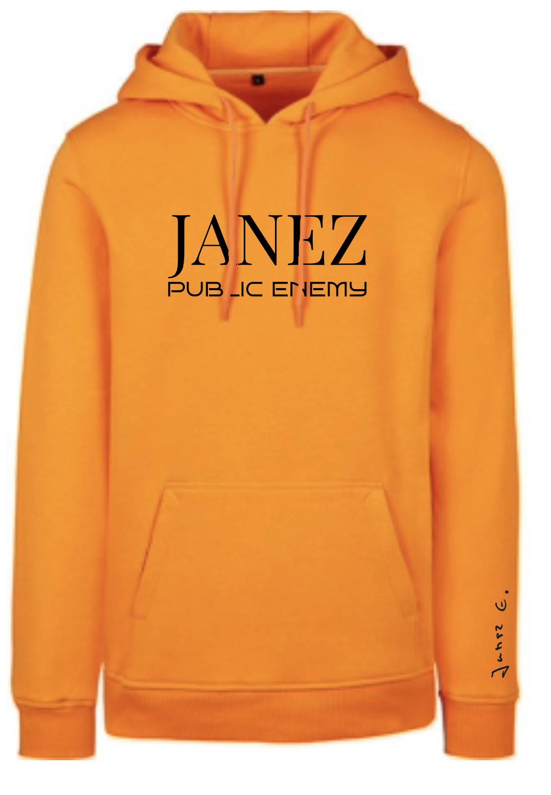 Heavy Hoodie "Public Enemy" orange