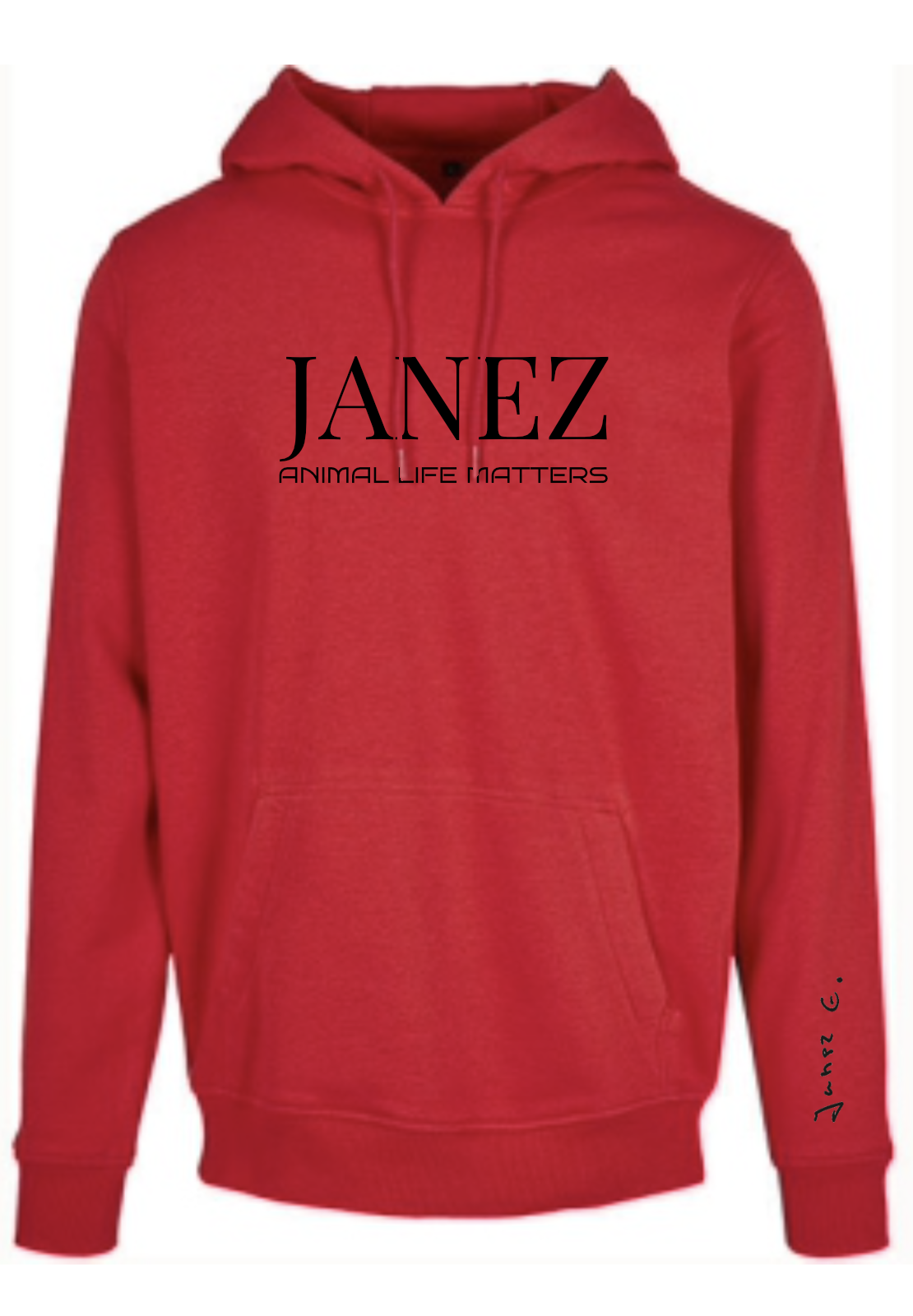 Heavy Hoodie "Animal Life Matters" rot