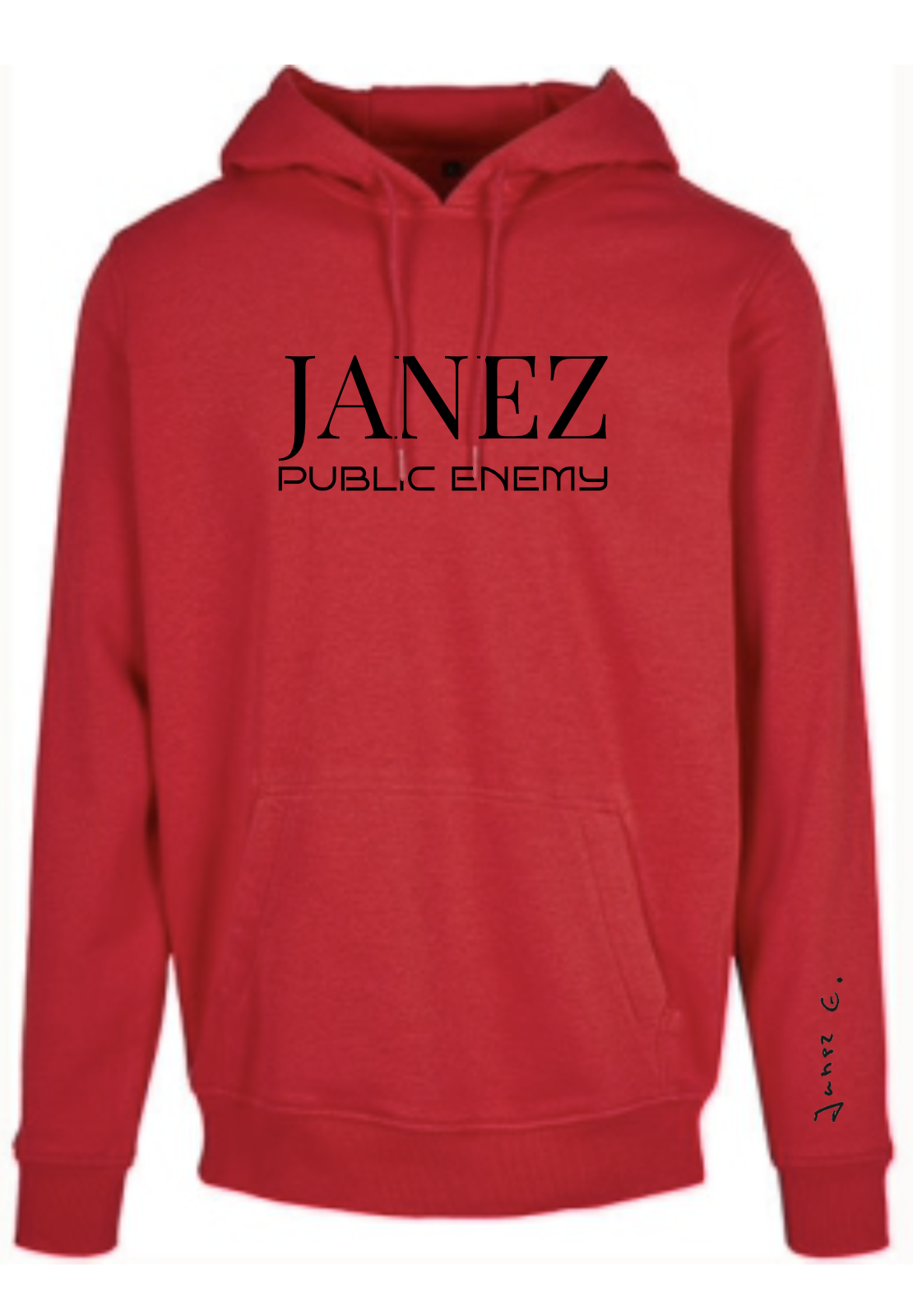 Heavy Hoodie "Public Enemy" rot