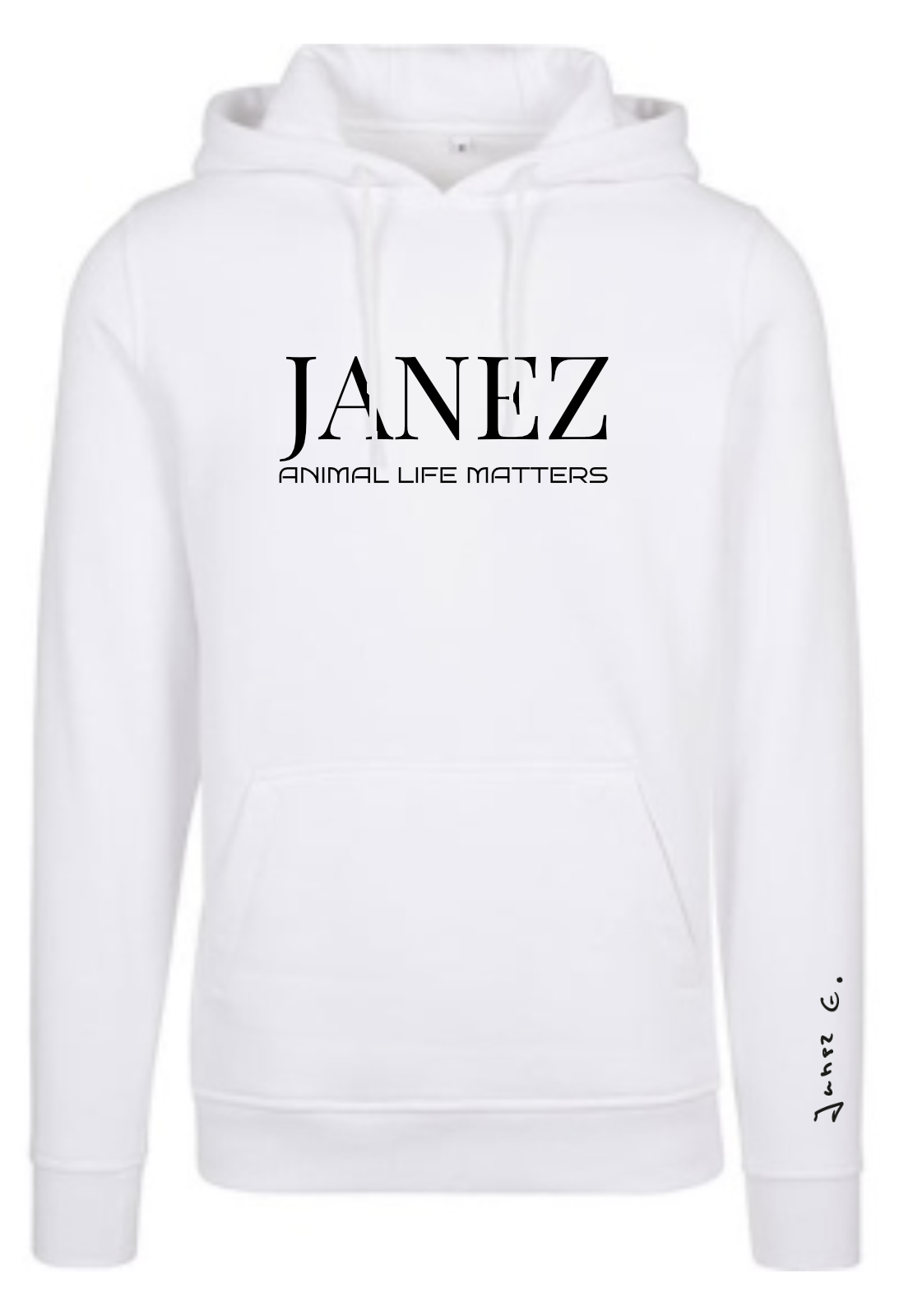 Heavy Hoodie "Animal Life Matters" weiss