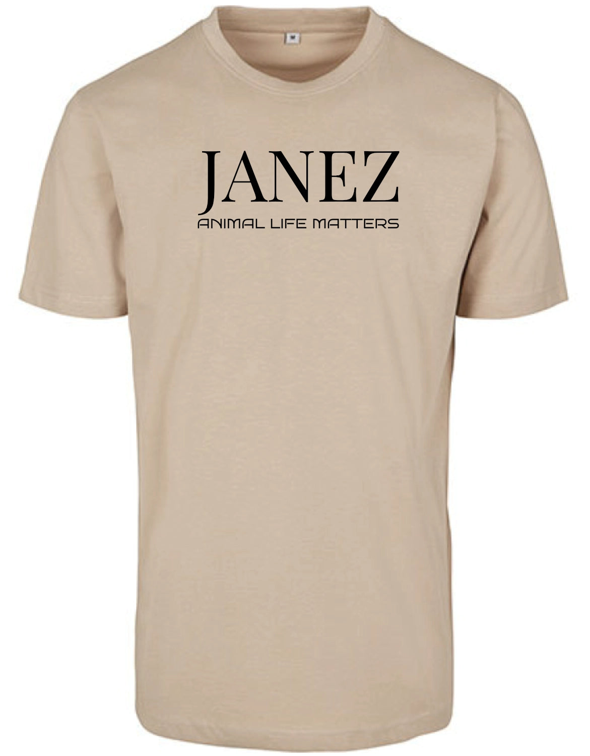 Round Neck T-Shirt "Animal Life Matters"