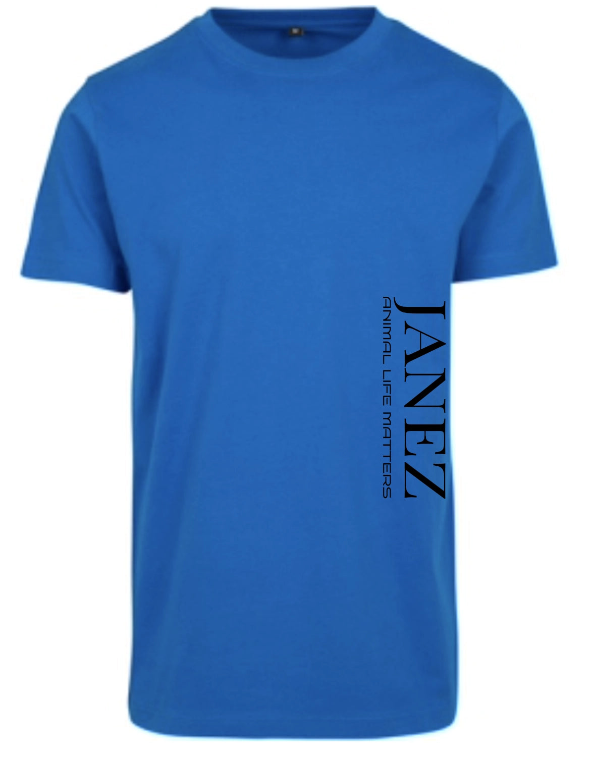 Round Neck T-Shirt "Animal Life Matters" mit Druck links unterm Ärmel