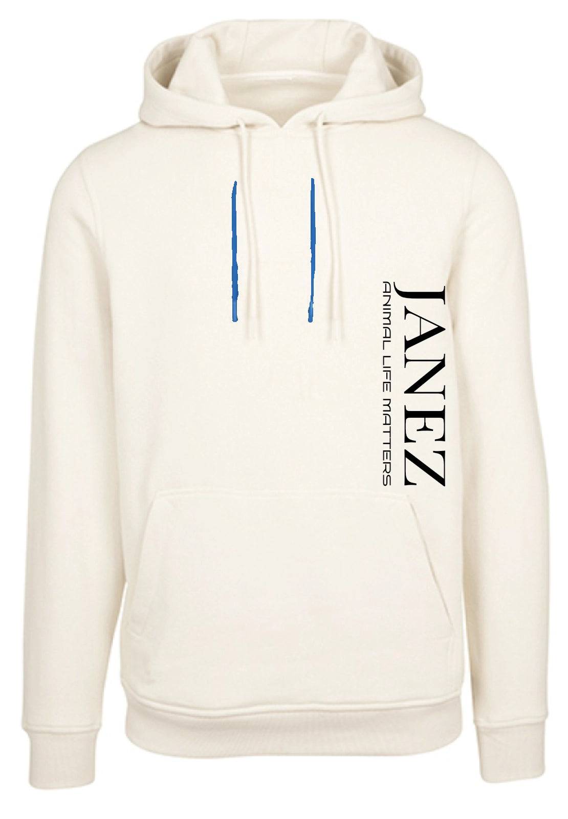Heavy Hoodie "Animal Life Matters" mit Druck links unterm Ärmel