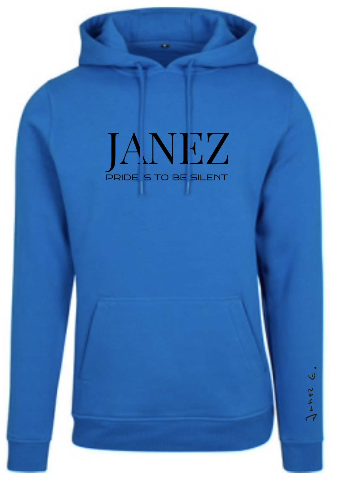 Heavy Hoodie "Pride is to be silent" blau