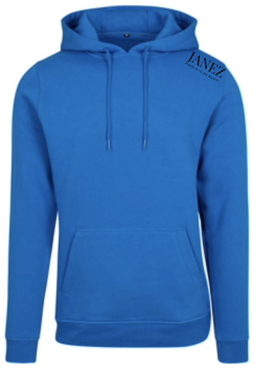 Heavy Hoodie "Pride is to be silent" mit Druck links auf der Schulter