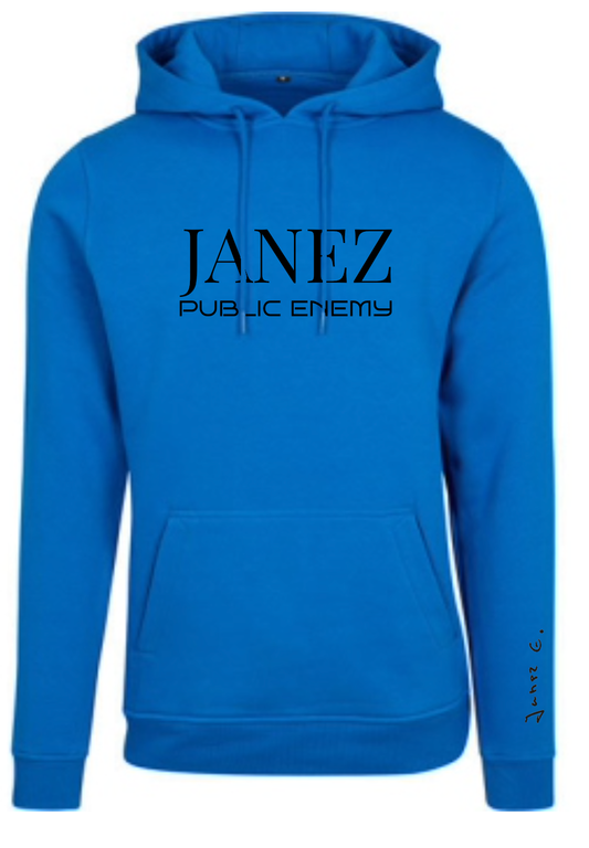 Heavy Hoodie "Public Enemy" blau