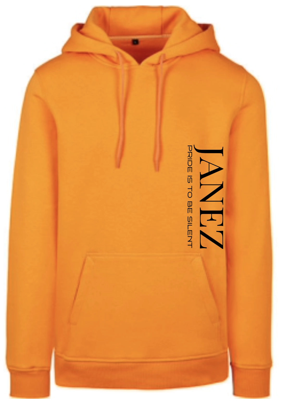 Heavy Hoodie "Pride is to be silent" mit Druck links unterm Ärmel