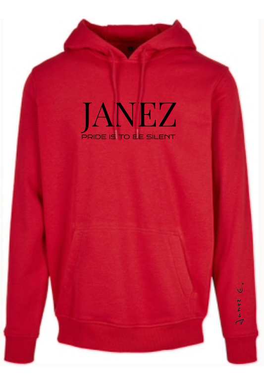Heavy Hoodie "Pride is to be silent" rot