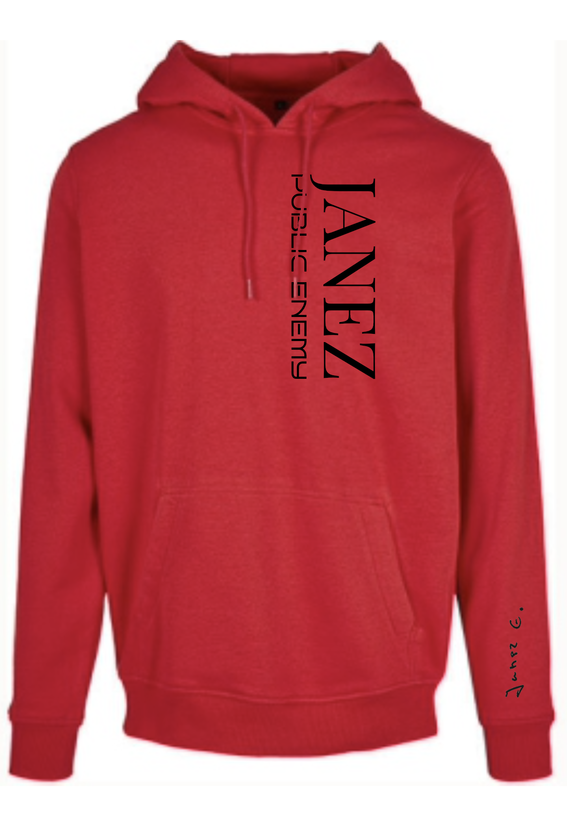 Heavy Hoodie "Public Enemy" Vertikal rot