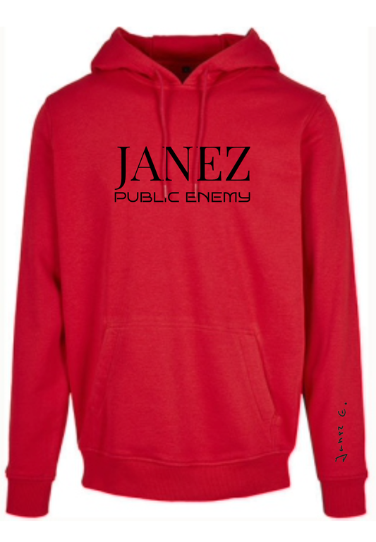 Heavy Hoodie "Public Enemy" rot
