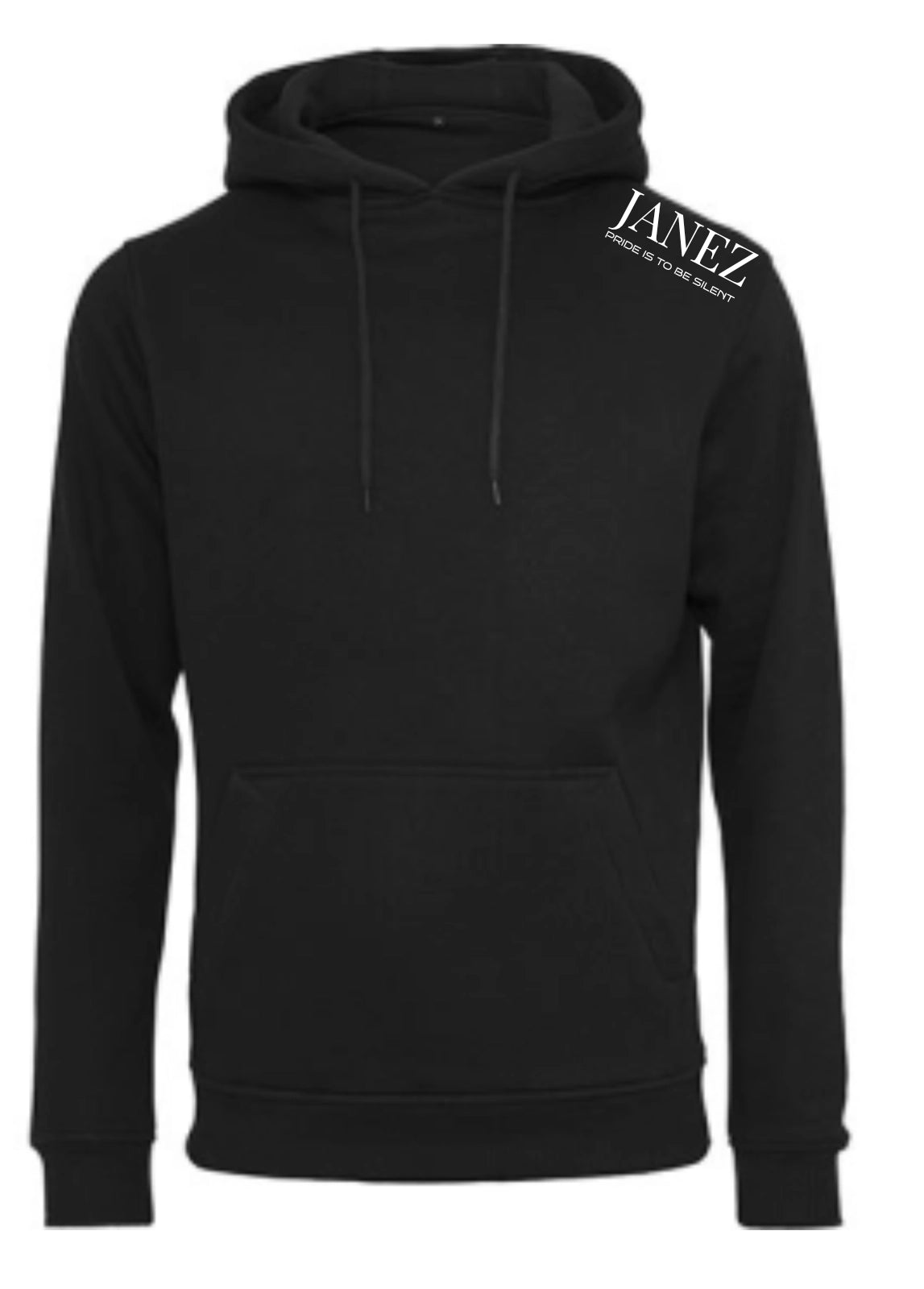 Heavy Hoodie "Pride is to be silent" mit Druck links auf der Schulter