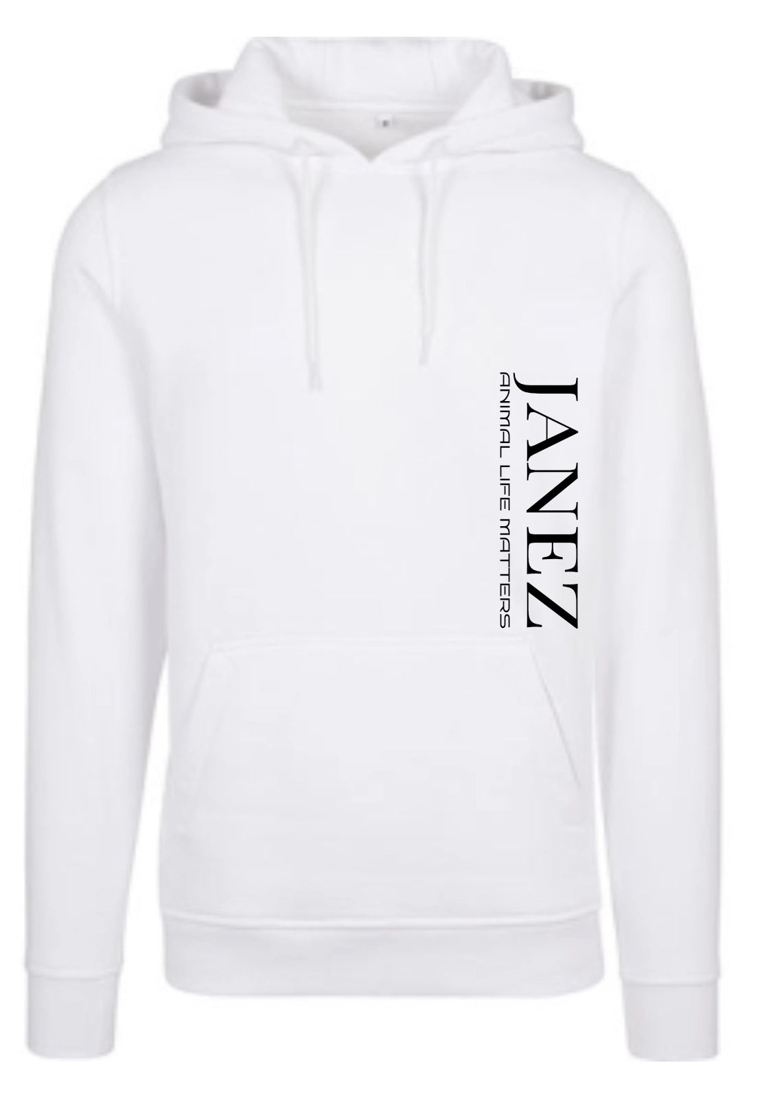 Heavy Hoodie "Animal Life Matters" mit Druck links unterm Ärmel