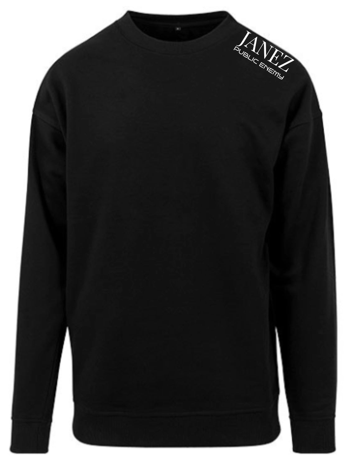 Sweatshirt Crewneck "Public Enemy" mit Druck auf der Schulter