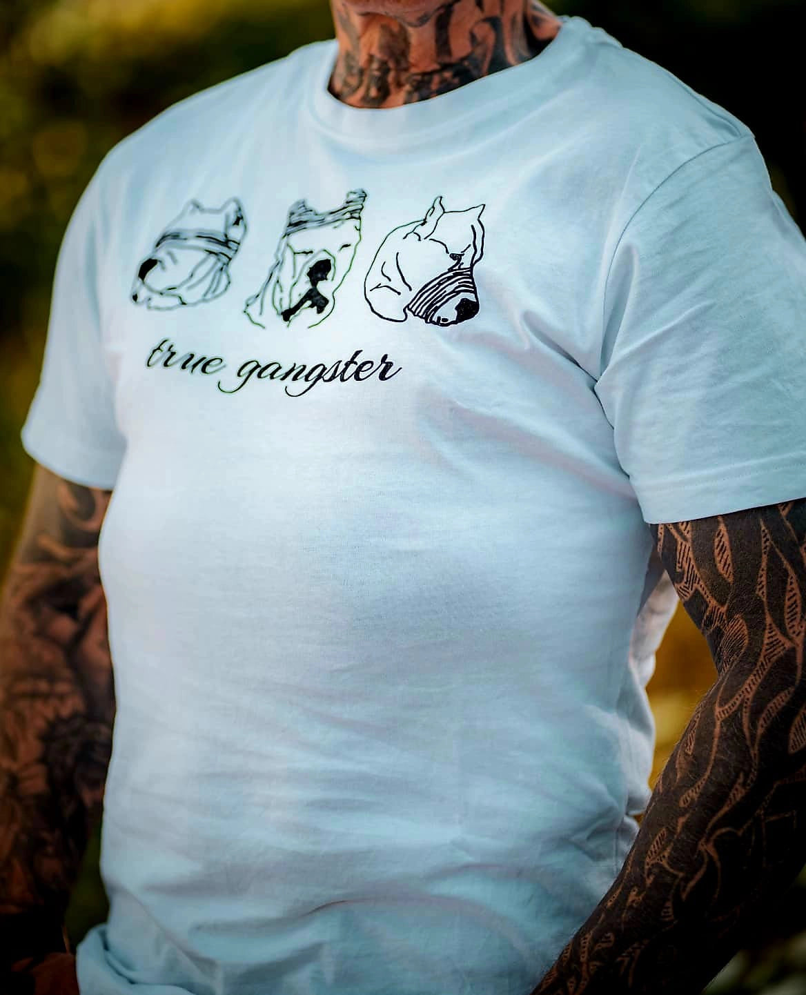 Round Neck T-Shirt "true gangster"