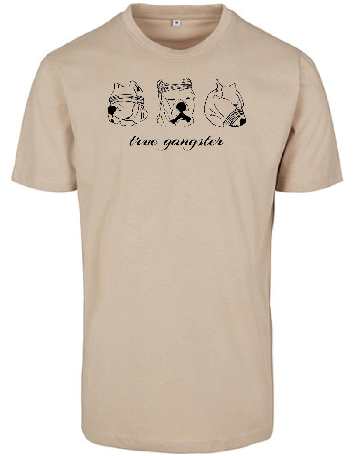 Round Neck T-Shirt "true gangster"