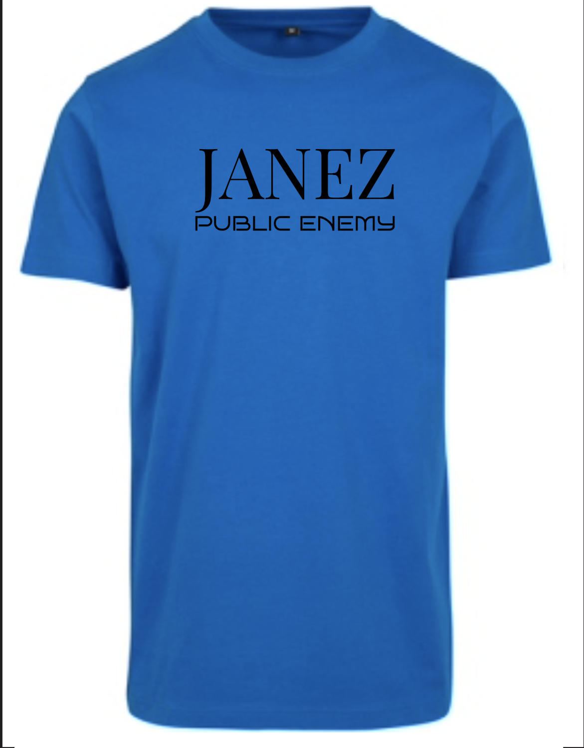 Round Neck T-Shirt "Public Enemy" blau
