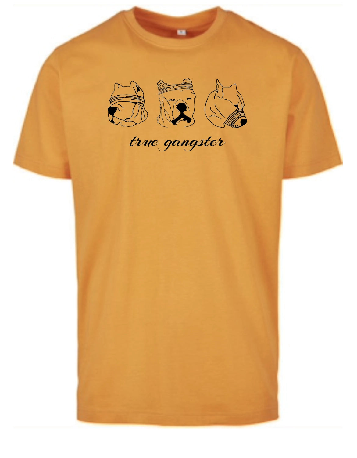 Round Neck T-Shirt "true gangster"