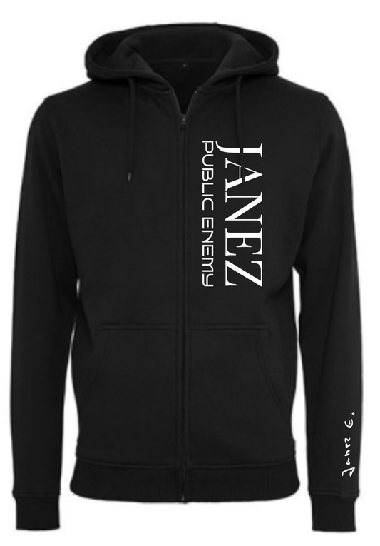 Heavy Zip-Hoodie "Public Enemy" schwarz